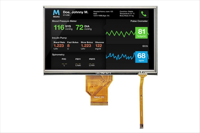 Schermo LCD TFT leggibile alla luce del sole con risoluzione 800x480 per applicazioni visive di alta qualità