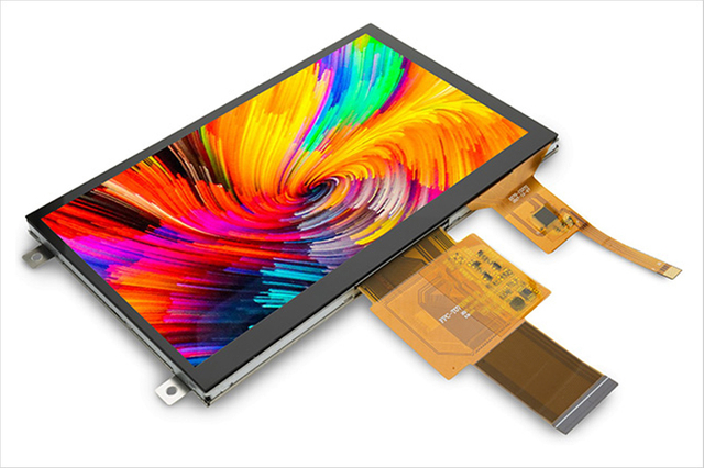 Display LCD TFT da 5 pollici con touch screen capacitivo, perfetto per l'elettronica di consumo e l'uso industriale