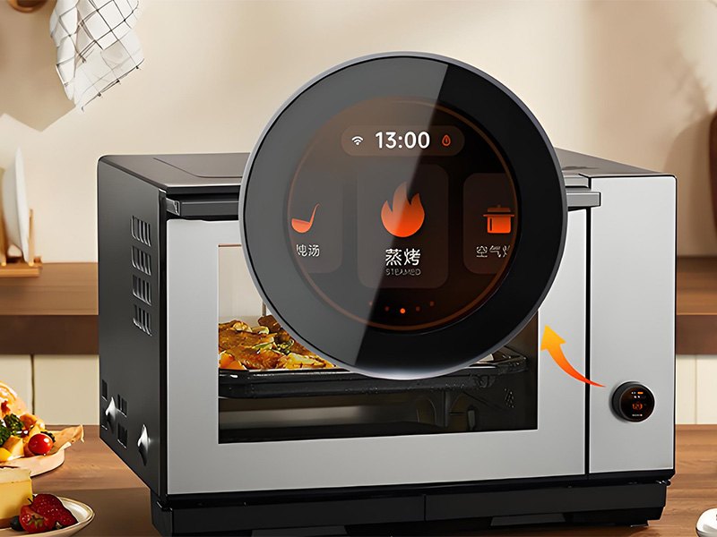 Display della manopola su un forno moderno per un controllo preciso della temperatura