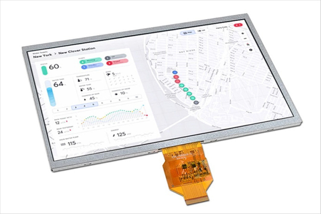 Durevole display LCD TFT industriale progettato per ambienti difficili e funzionamento continuo.